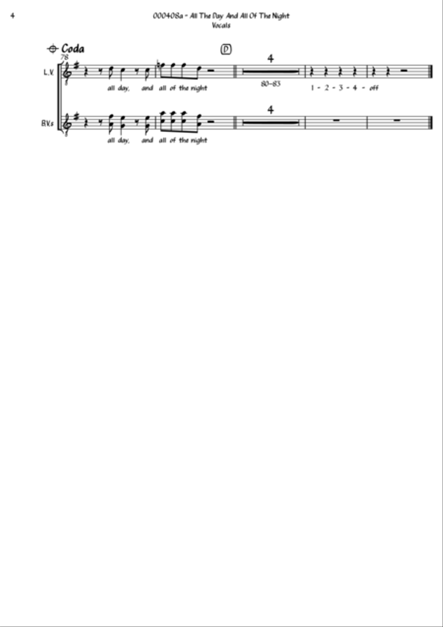 All Day And All Of The Night Small Ensemble scores gallery preview page 4
