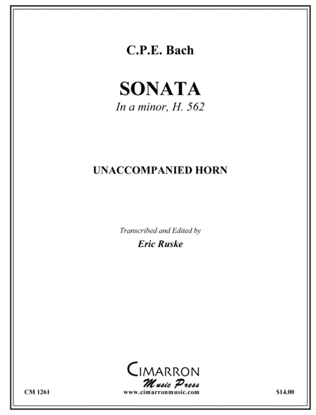 Sonata in A Minor, H.562 image number null