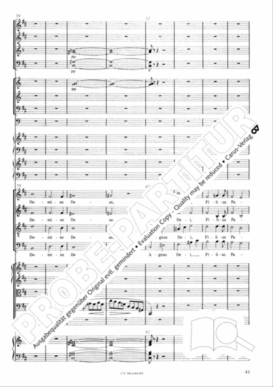 Mass in A Major (2 versions) STB scores gallery preview page 52