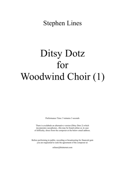 Ditsy Dots for woodwind Choir image number null
