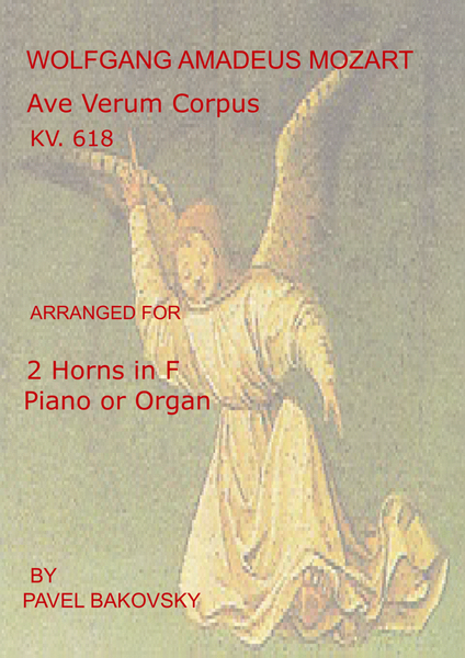 W.A. Mozart: Ave Verum Corpus KV. 618 for 2 horns in F and piano image number null