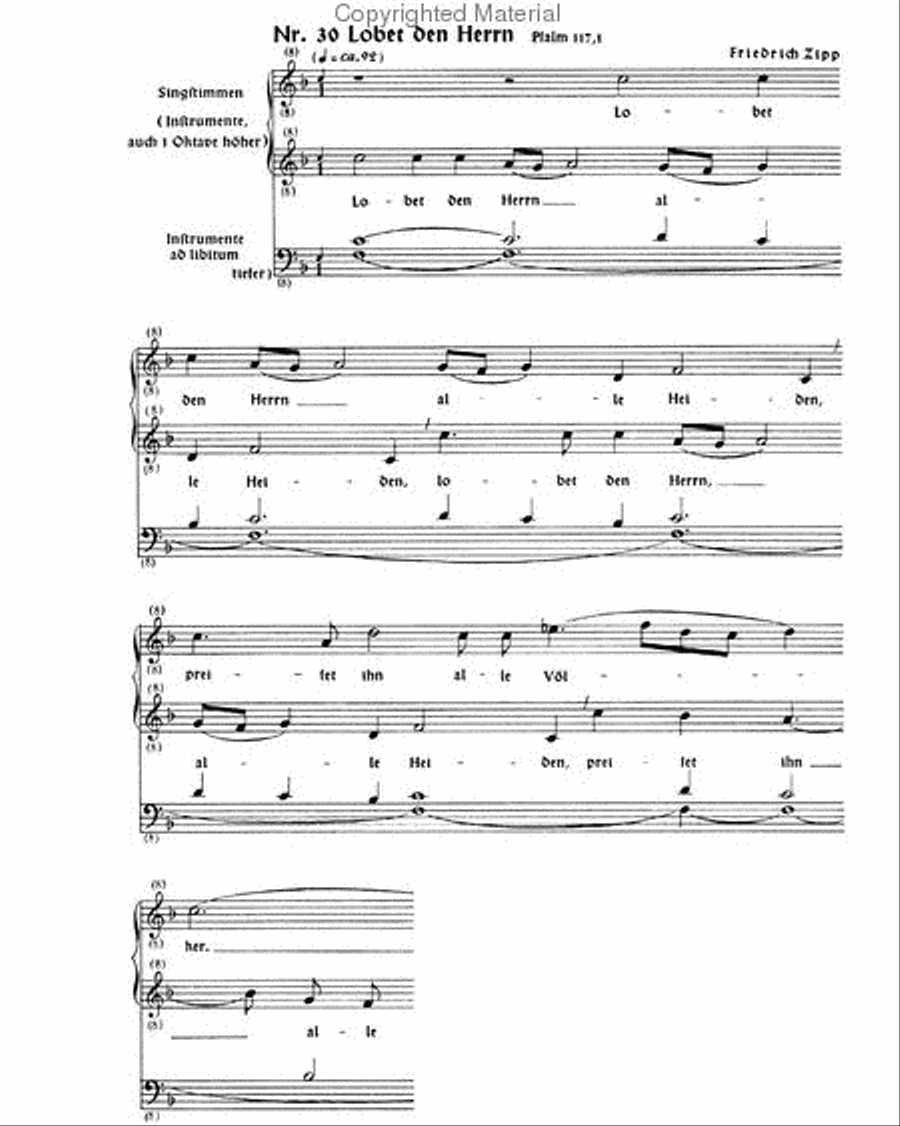 Lobet den Herrn Voice scores gallery preview page 2
