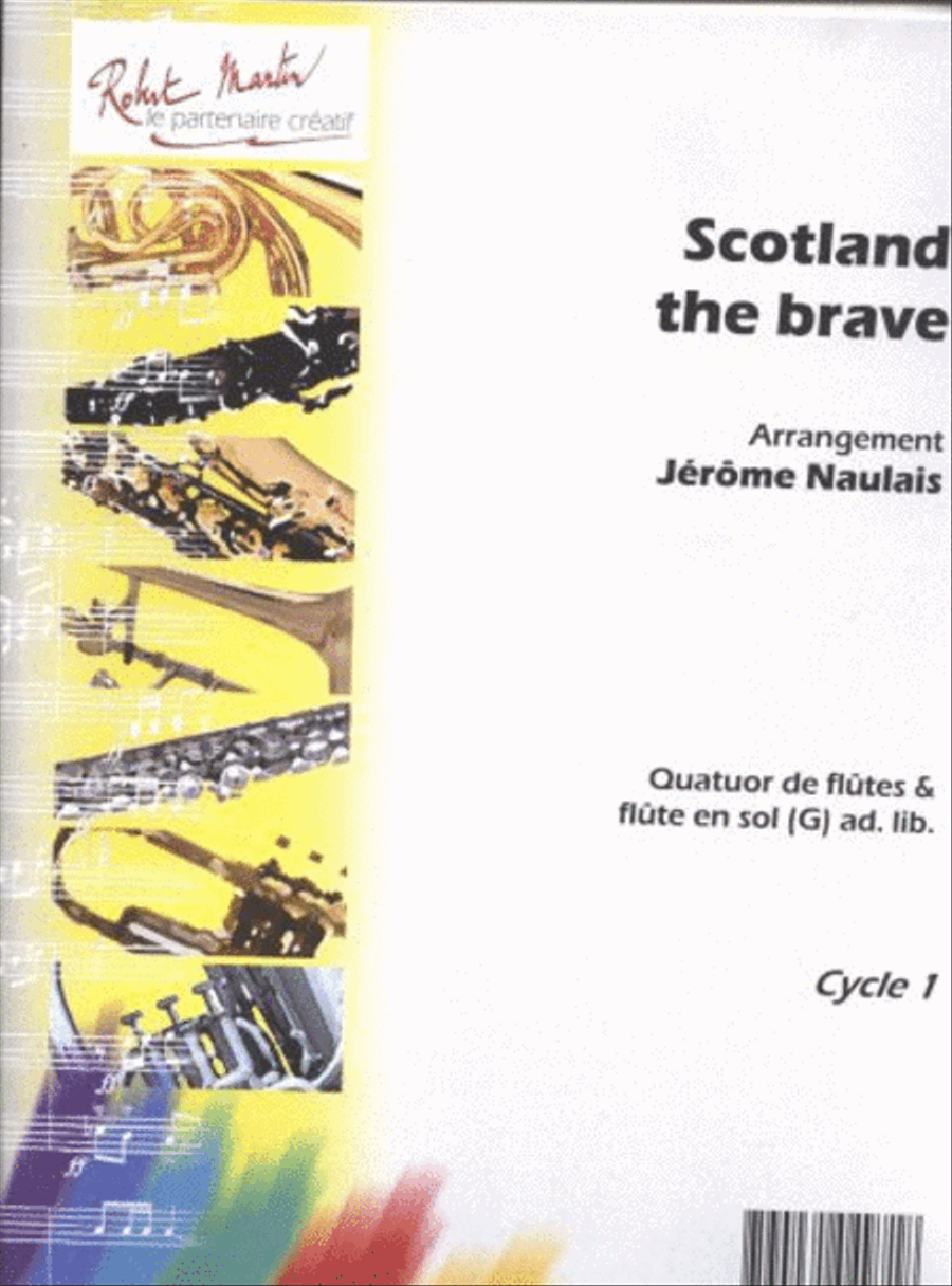 Scotland the brave, 4 flûtes Flute scores gallery preview page 1
