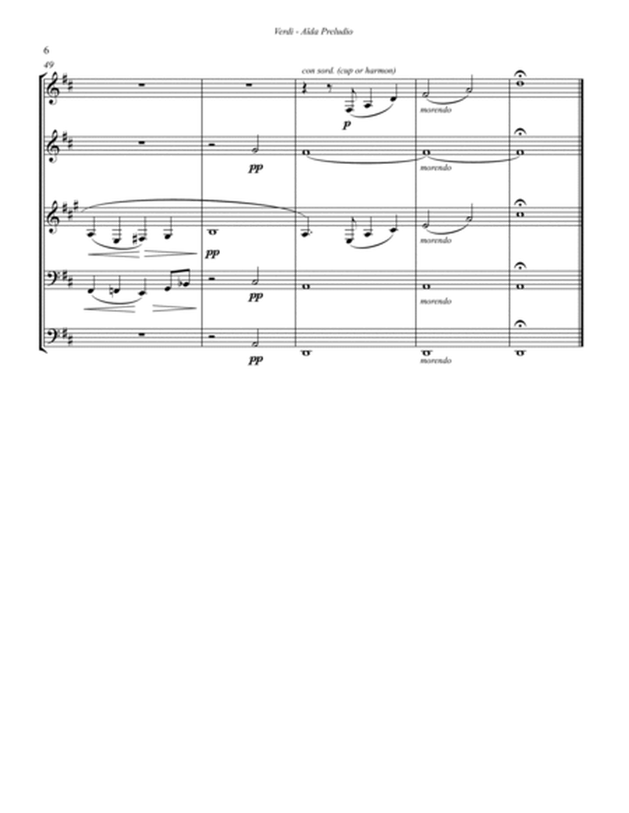 Aida - Prelude from the Opera for Brass Quintet image number null