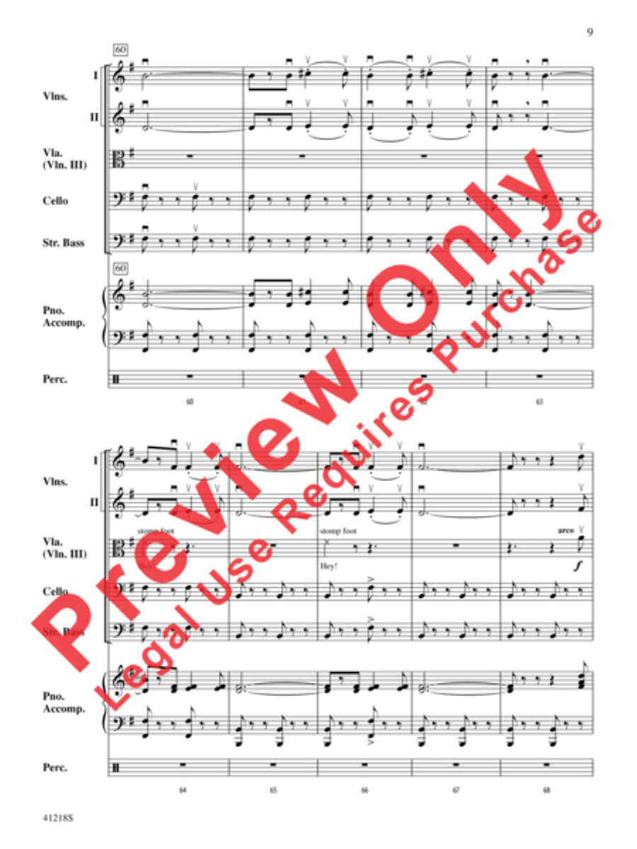 Funiculì, Funiculà String Orchestra scores gallery preview page 10