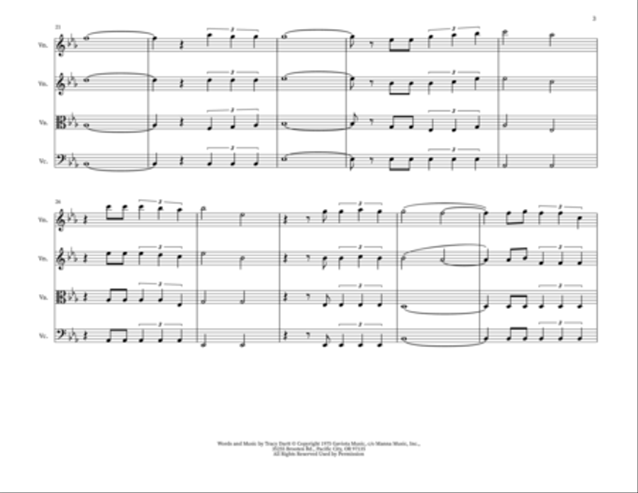 God On The Mountain String Trio scores gallery preview page 3