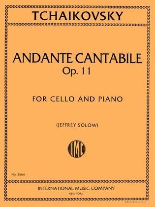 Book cover for Andante Cantabile, Opus 11