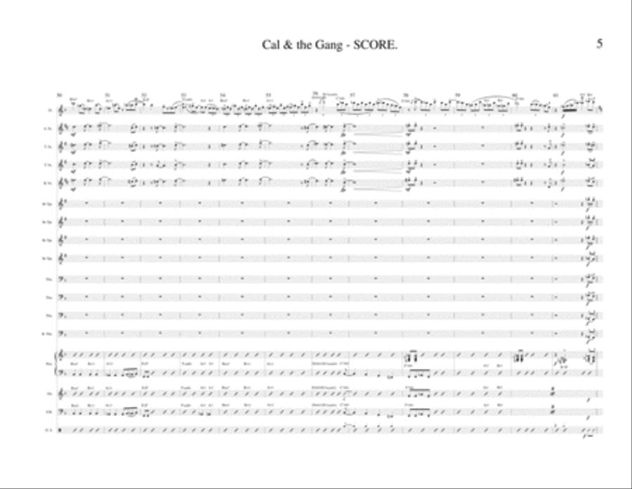 Cal & the Gang (Jazz Band) Jazz Ensemble scores gallery preview page 5