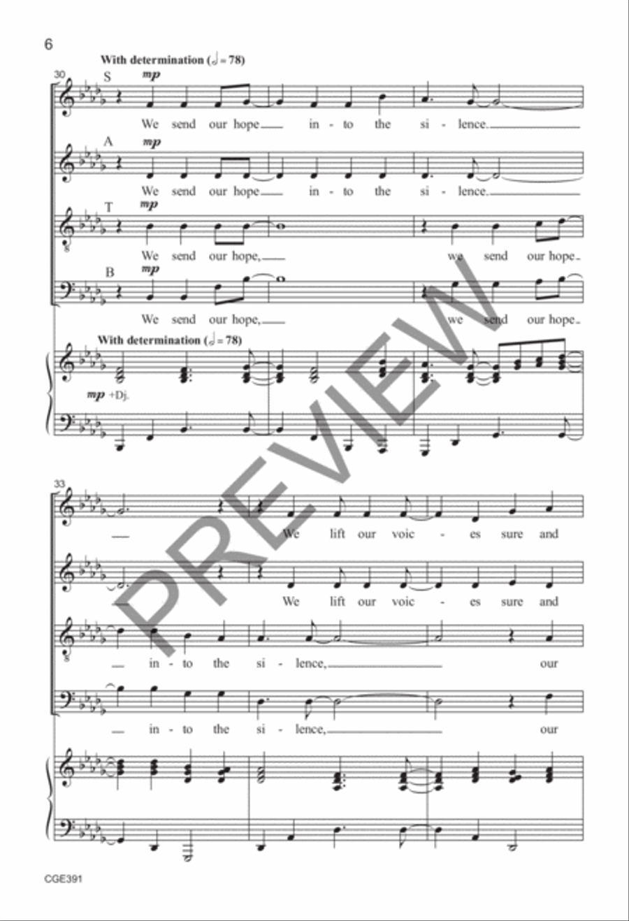 This Is Who We Are (SATB) with Djembe 4-Part scores gallery preview page 5