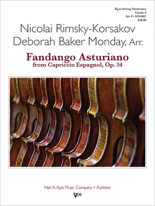 Book cover for Fandango Asturiano From Capriccio Espagnol, Op 34