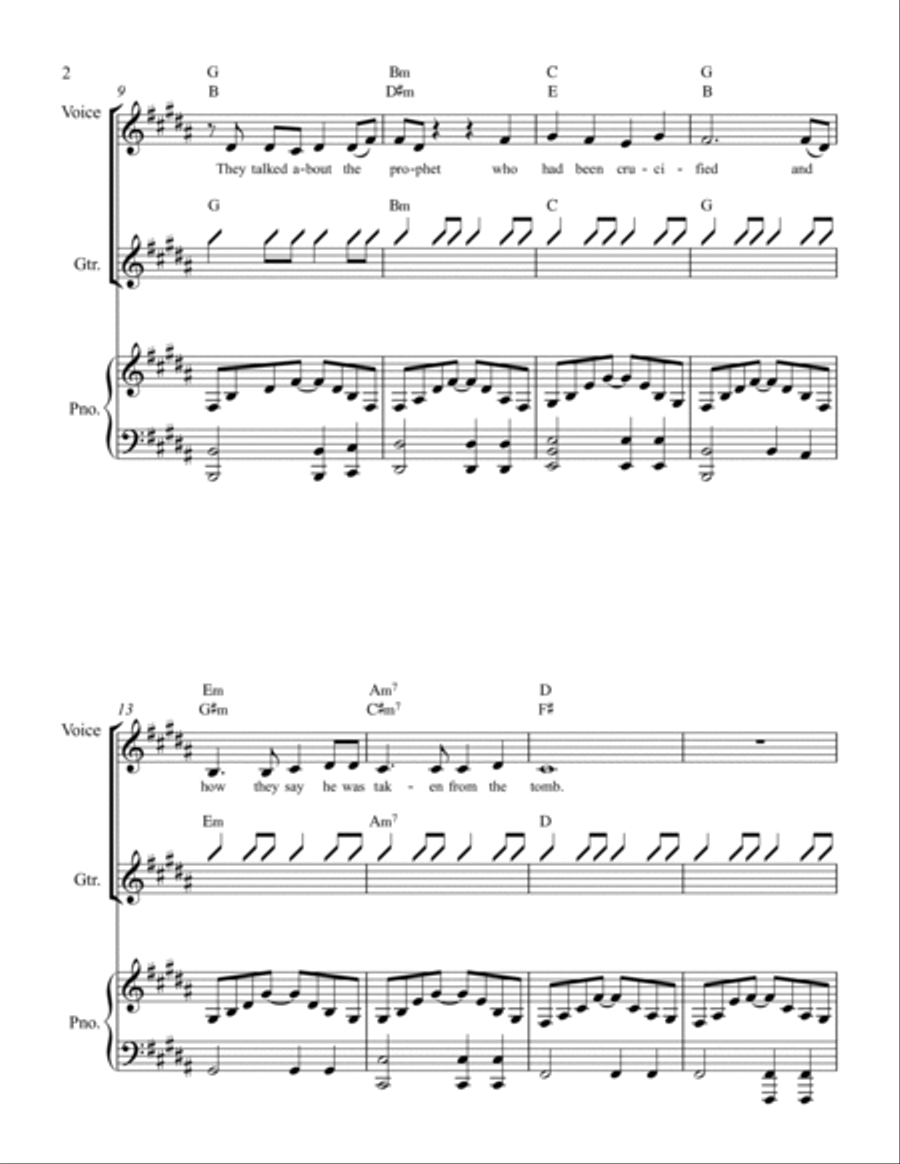 Road to Emmaus Road to Emmaus Piano, Vocal, Guitar scores gallery preview page 2