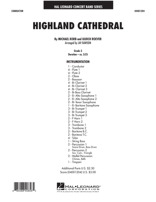 Book cover for Highland Cathedral - Conductor Score (Full Score)