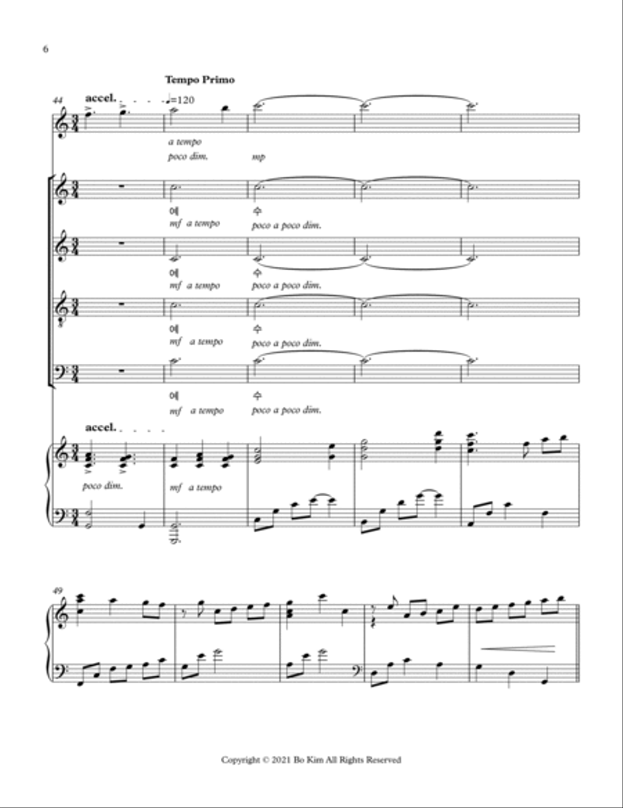 Jesus (예수 부활하셨네) Jesus (예수 부활하셨네) 4-Part scores gallery preview page 6