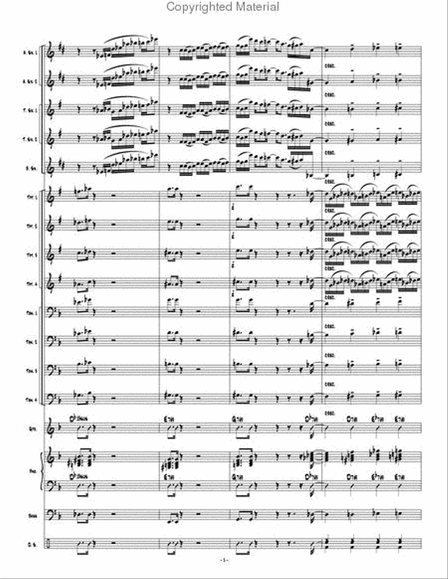 Psychopathic Cyber Freak Psychopathic Cyber Freak Jazz Ensemble scores gallery preview page 6