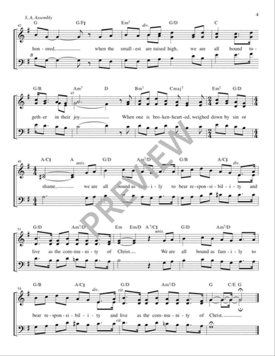 When One among Us - Guitar edition Guitar scores gallery preview page 5