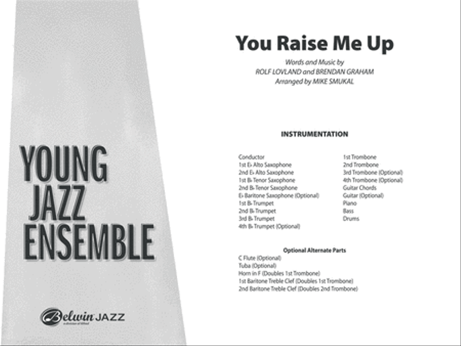 You Raise Me Up: Score Jazz Ensemble scores gallery preview page 1