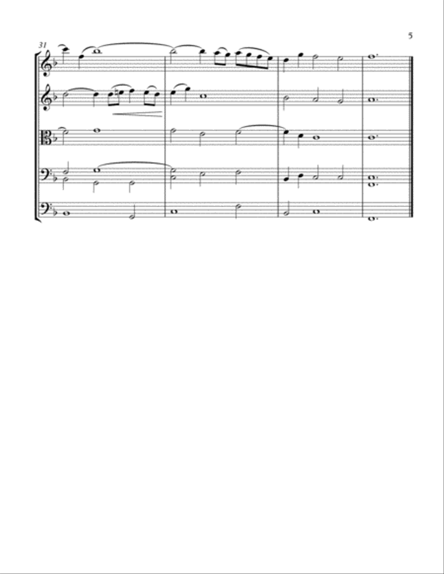 Adagio for String Ensemble Small Ensemble scores gallery preview page 5