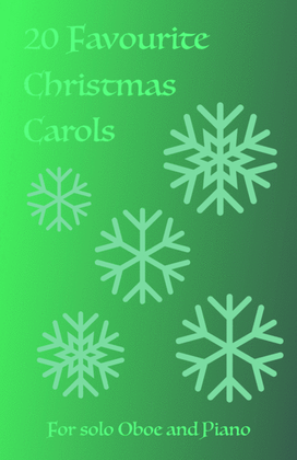 Book cover for 20 Favourite Christmas Carols for solo Oboe and Piano