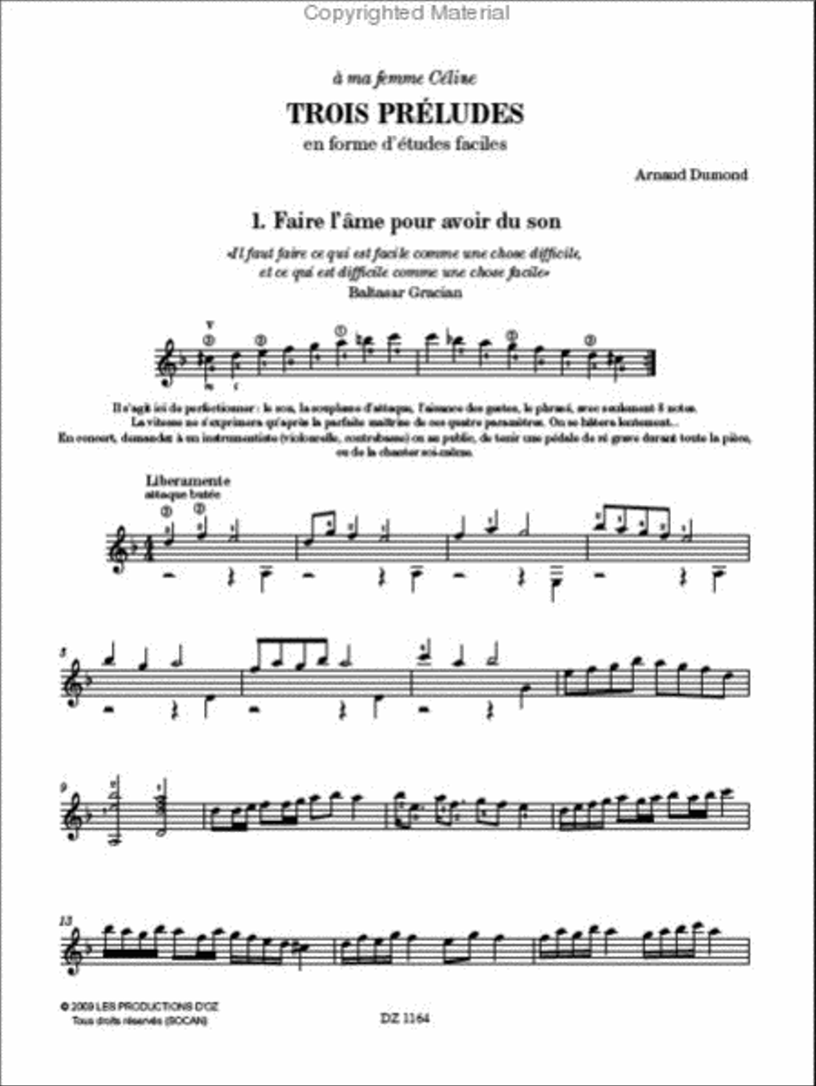Trois préludes Classical Guitar scores gallery preview page 2