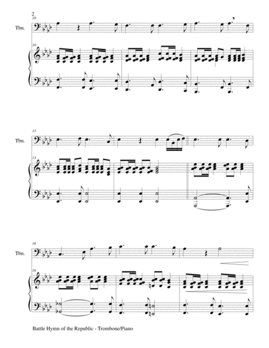 BATTLE HYMN OF THE REPUBLIC (Duet – Trombone and Piano/Score and Parts) image number null