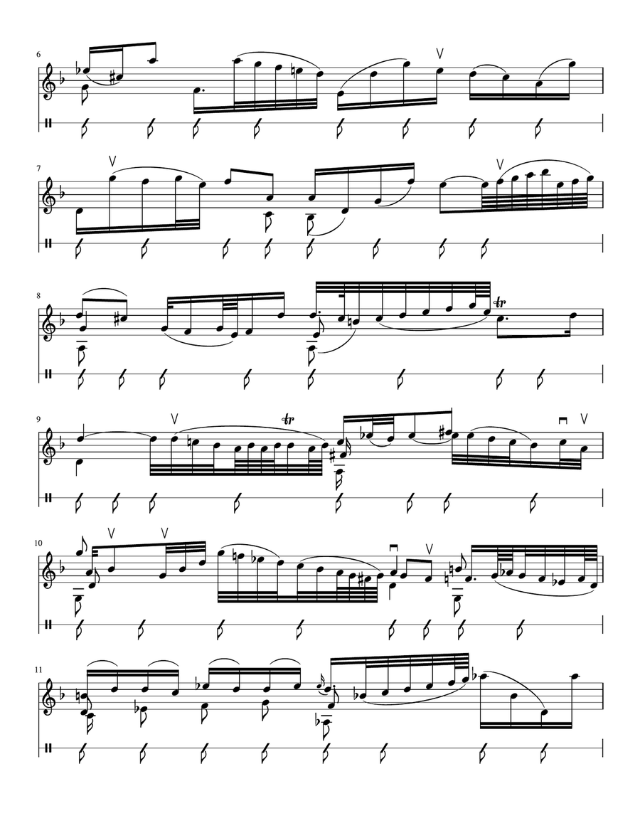 Bach - Study Edition of Violin Sonata No. 1 Adagio Violin Solo scores gallery preview page 3