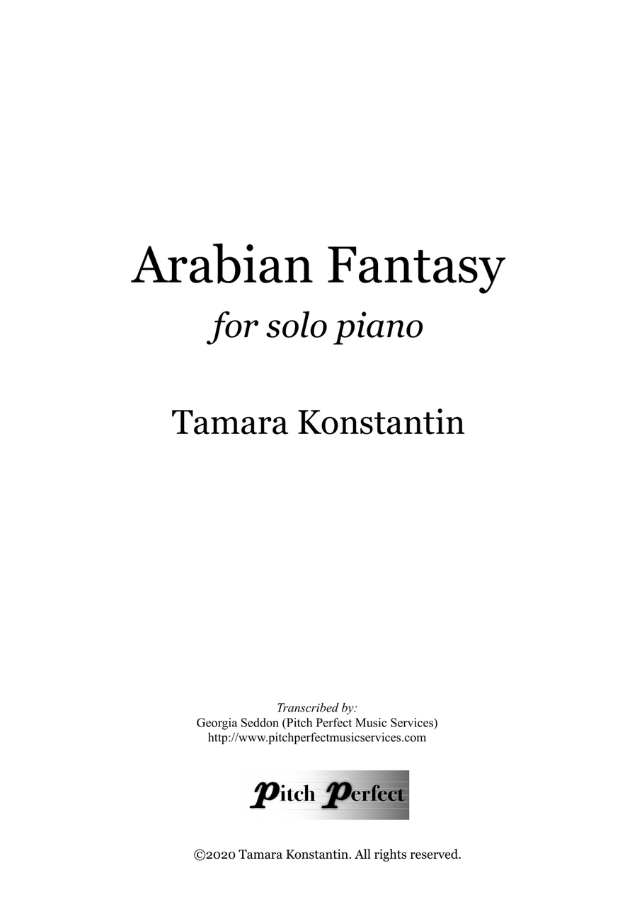 Arabian Fantasy - by Tamara Konstantin Piano Solo scores gallery preview page 1