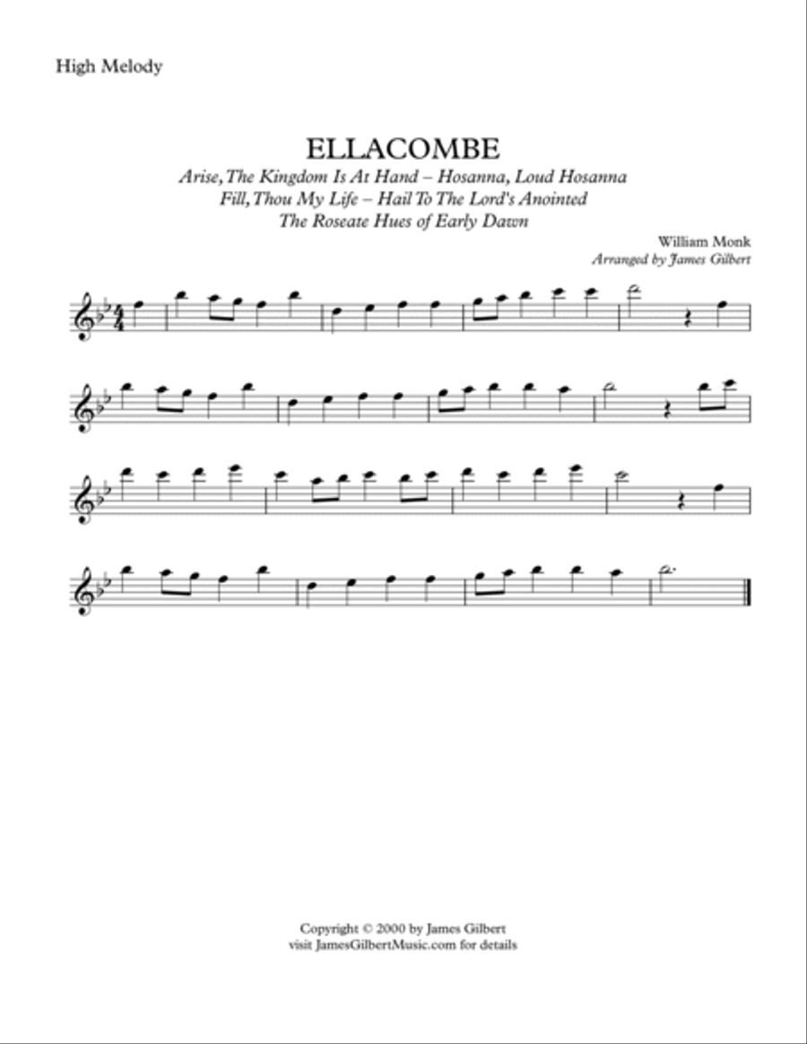 ELLACOMBE (Hail To The Lord's Anointed) ELLACOMBE (Hail To The Lord's Anointed) Small Ensemble scores gallery preview page 4