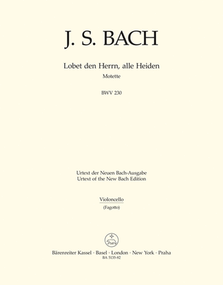 Lobet den Herrn, alle Heiden, BWV 230