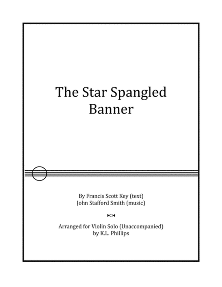 The Star Spangled Banner - Violin Solo (Unaccompanied) image number null