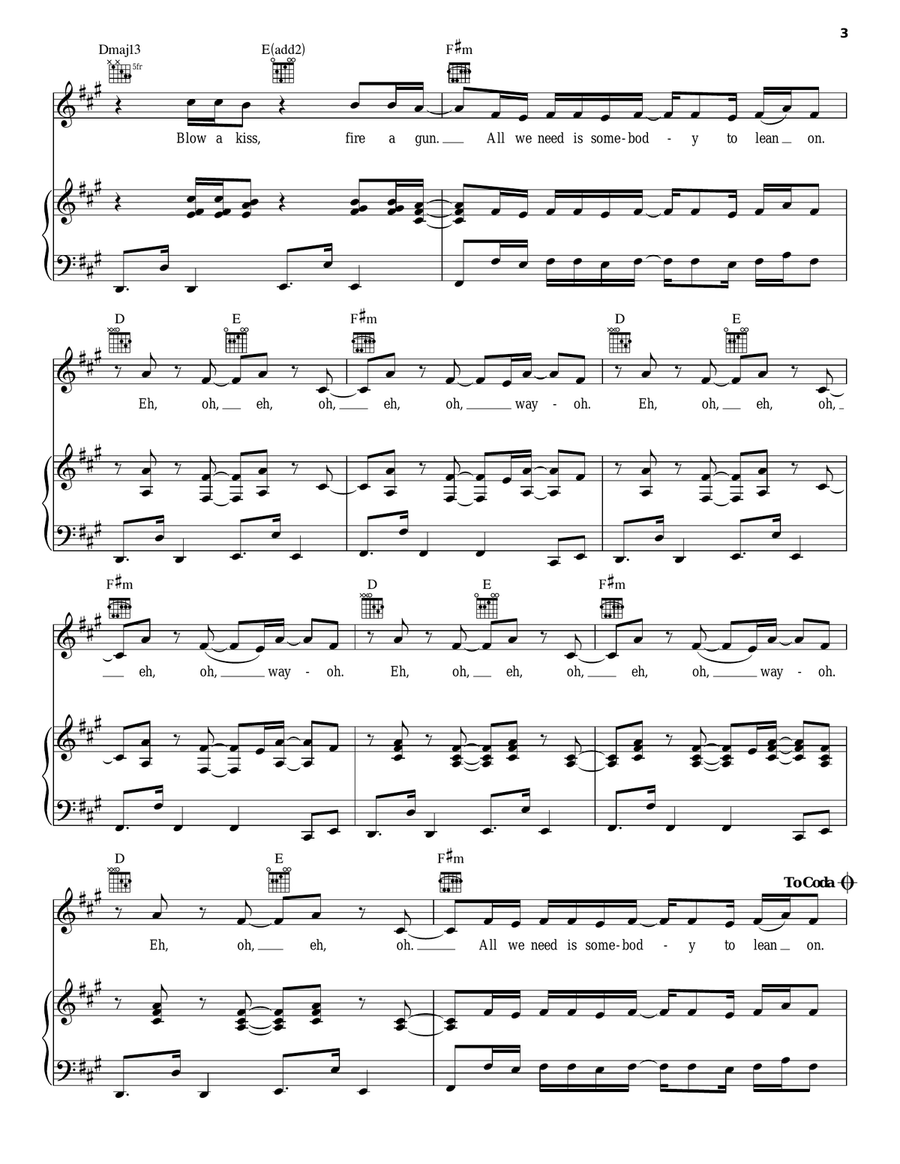 Lean On A Cappella scores gallery preview page 3