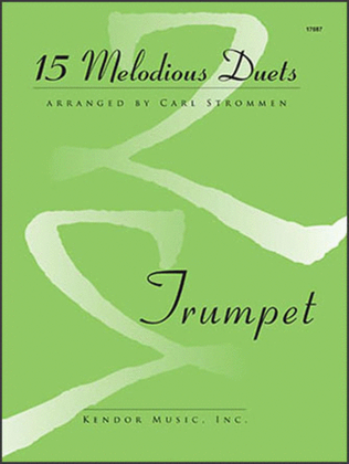 Book cover for 15 Melodious Duets- Trumpet