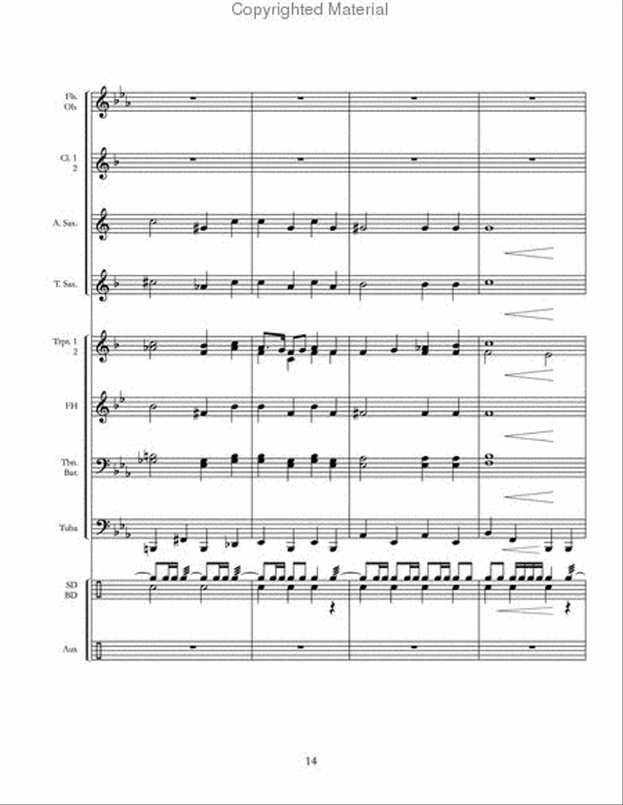 Military Parade Military Parade Concert Band scores gallery preview page 15