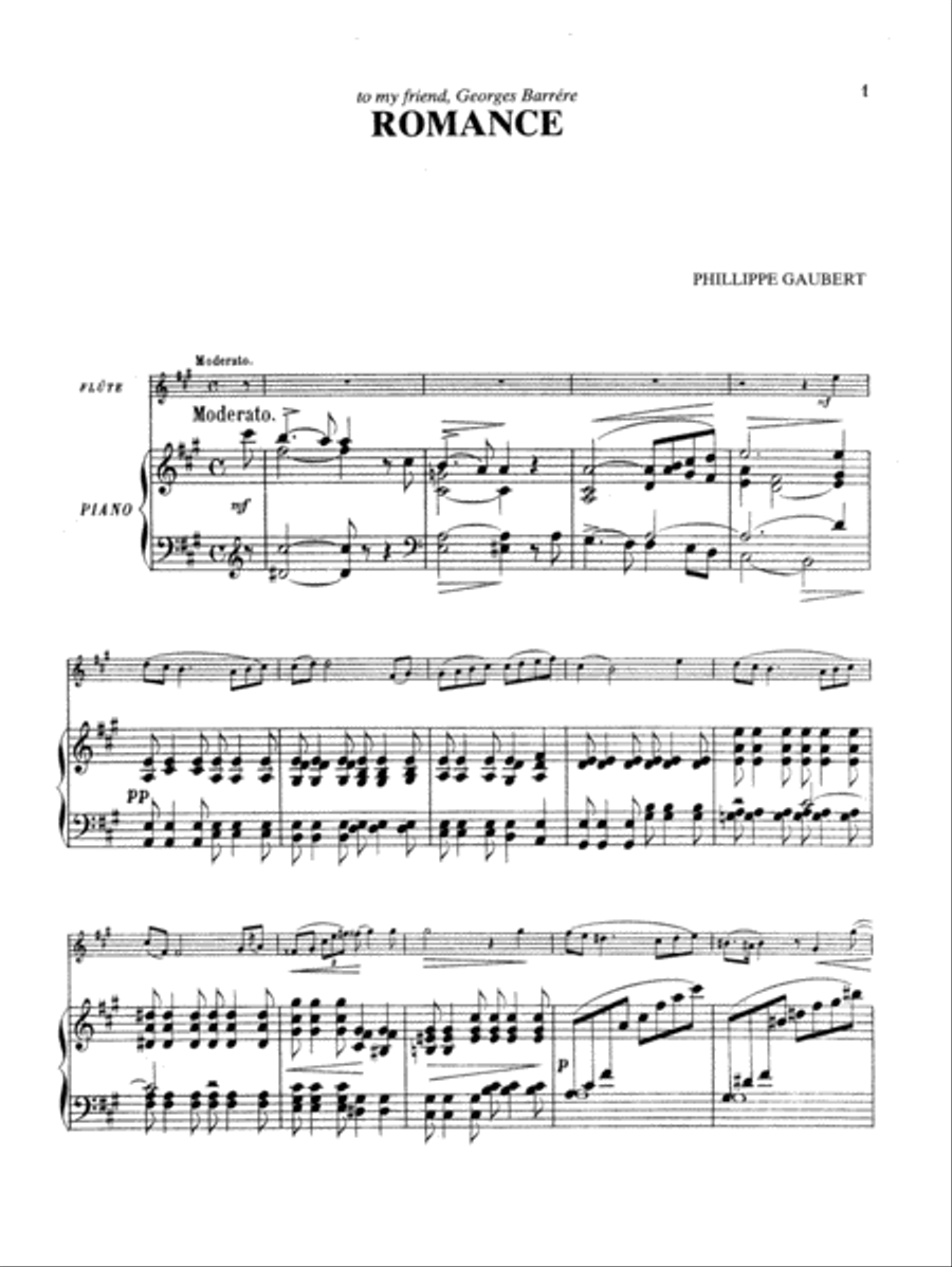 Romance For Flute & Piano Small Ensemble scores gallery preview page 2
