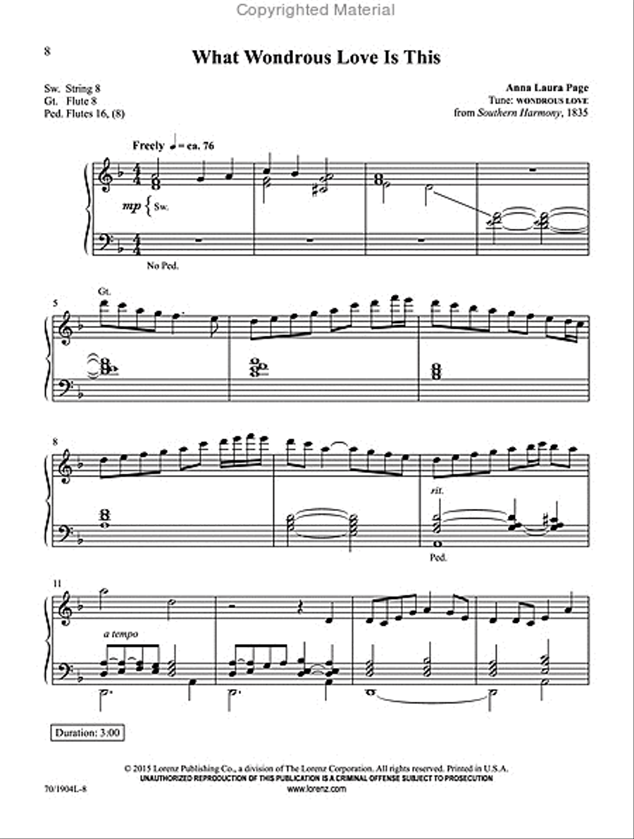 And Through Eternity I’ll Sing On Organ Solo scores gallery preview page 4