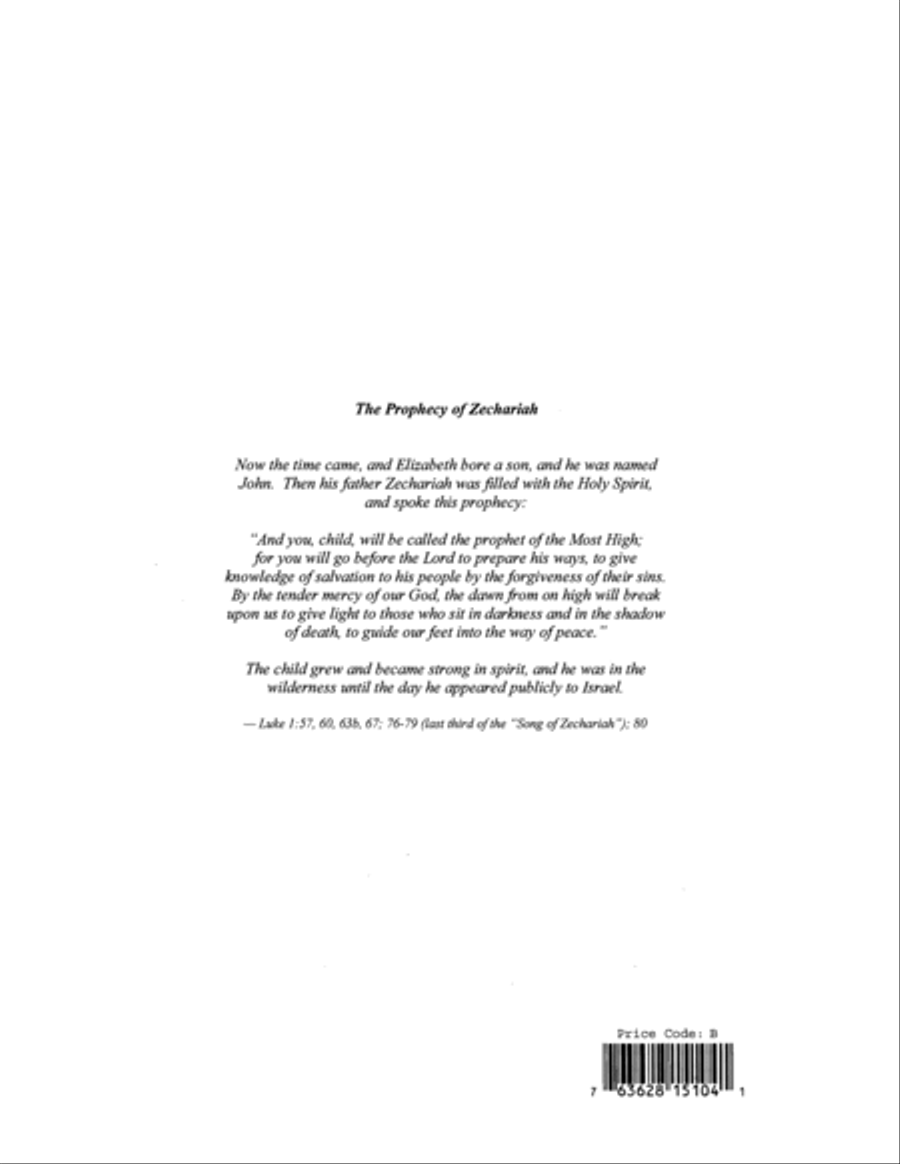 The Prophecy of Zechariah 4-Part scores gallery preview page 8