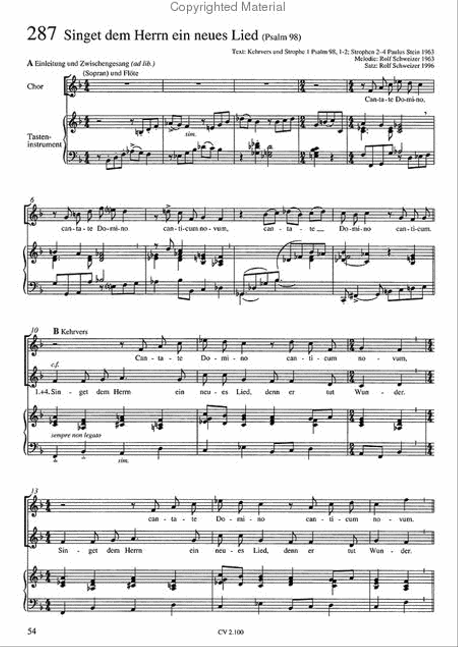 Chorsatze zum Evangelischen Gesangbuch, Heft 2 - Kommt mit Gaben und Lobgesang Choir scores gallery preview page 2