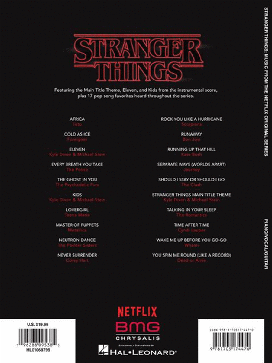 Stranger Things Piano, Vocal, Guitar scores gallery preview page 7