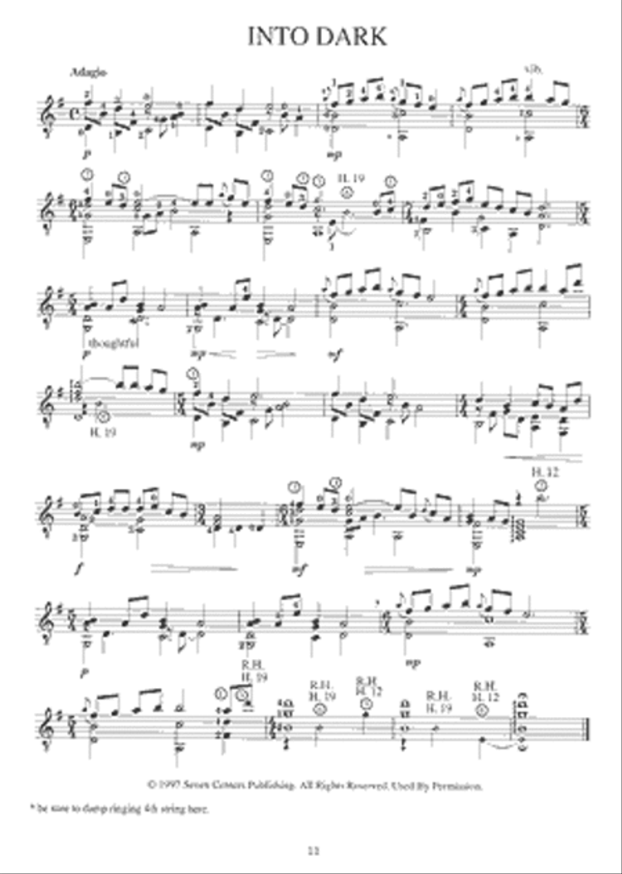 Andrew York Three Dimensions for Solo Guitar Acoustic Guitar scores gallery preview page 2