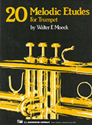 Book cover for 20 Melodic Etudes for Trumpet