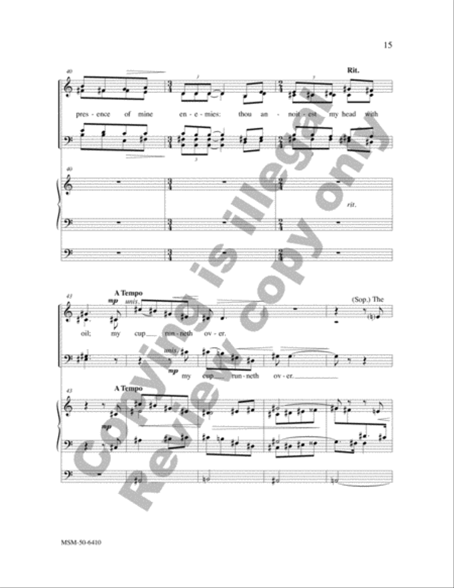 Two Psalms and a Canticle 4-Part scores gallery preview page 14