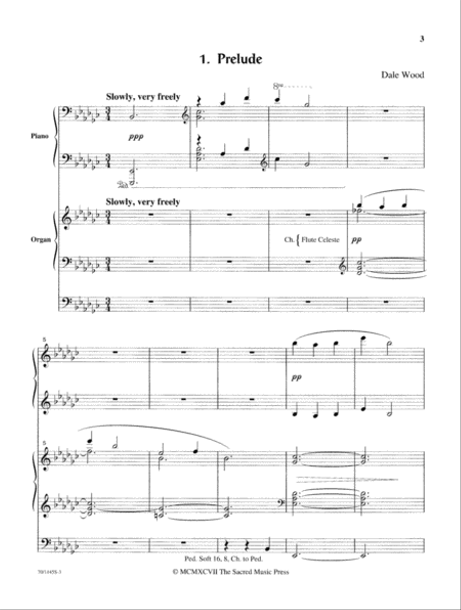 Prelude and Jubilee Organ scores gallery preview page 3