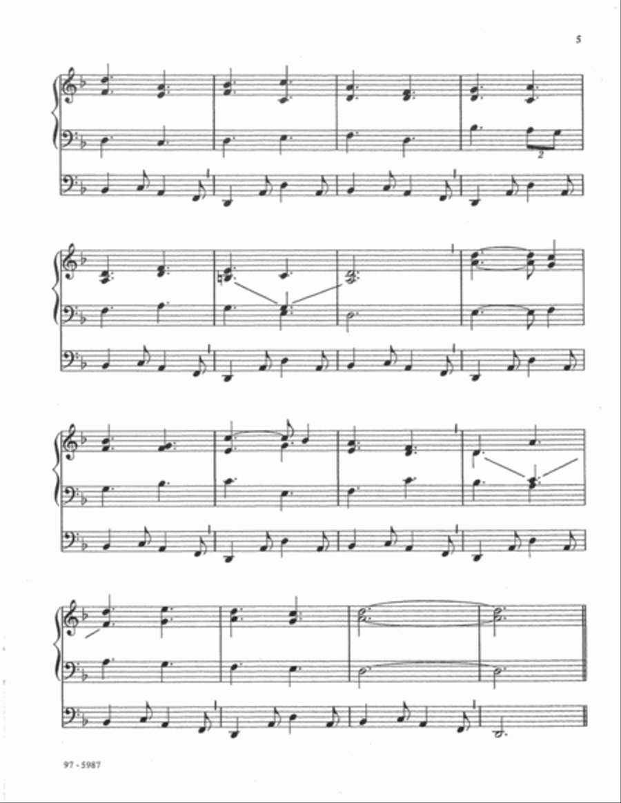 Partita on Ascended Triumph Organ scores gallery preview page 4