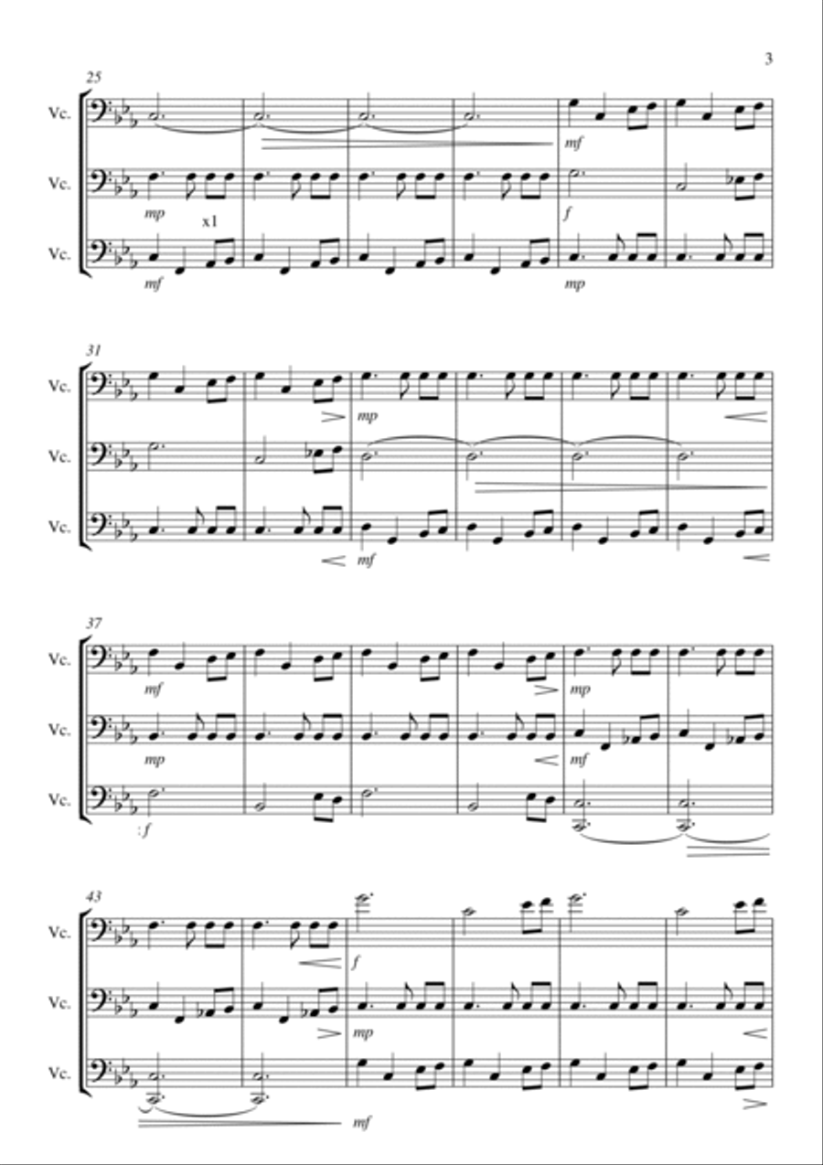 Game Of Thrones String Trio scores gallery preview page 3