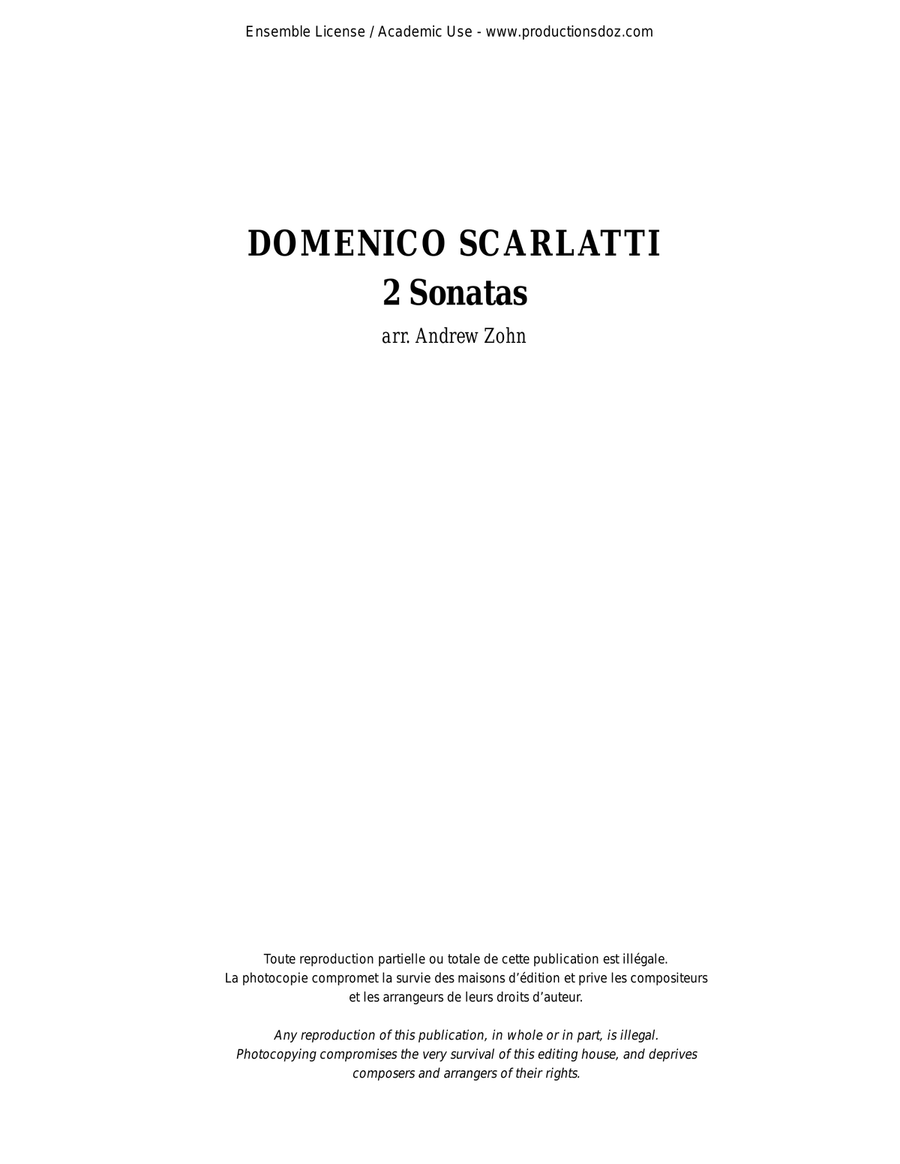 2 Sonatas Classical Guitar scores gallery preview page 1