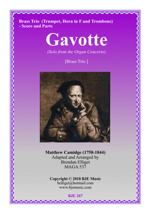 Gavotte (Solo from the Organ Concerto) - Brass Trio