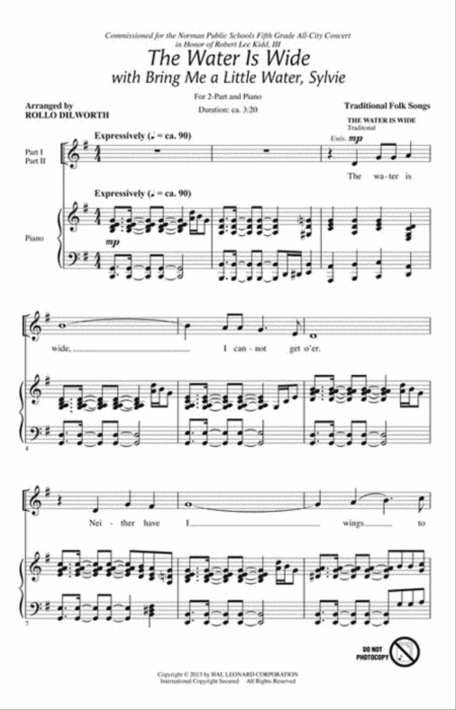 The Water Is Wide 2-Part scores gallery preview page 2