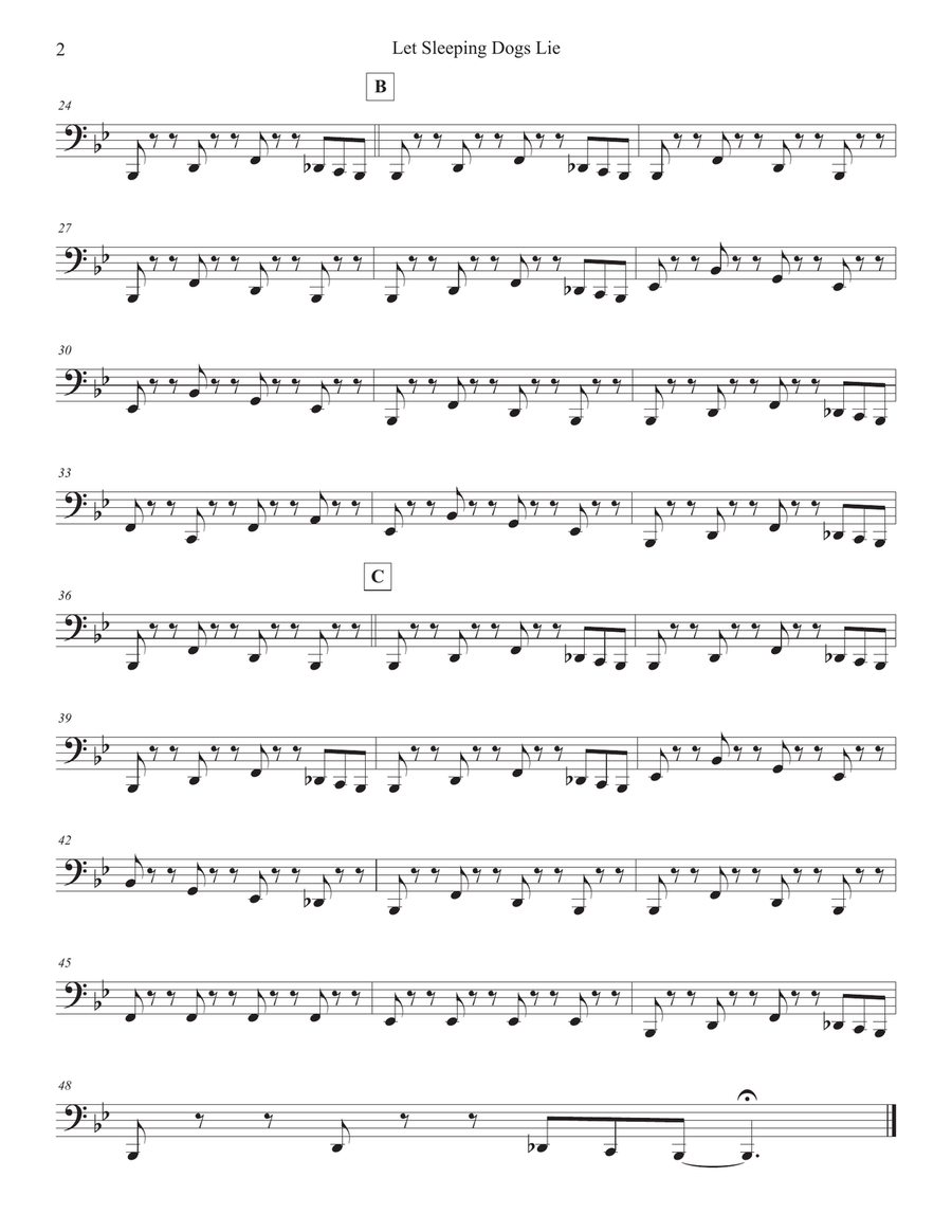 Let Sleeping Dog's Lie Concert Band scores gallery preview page 4