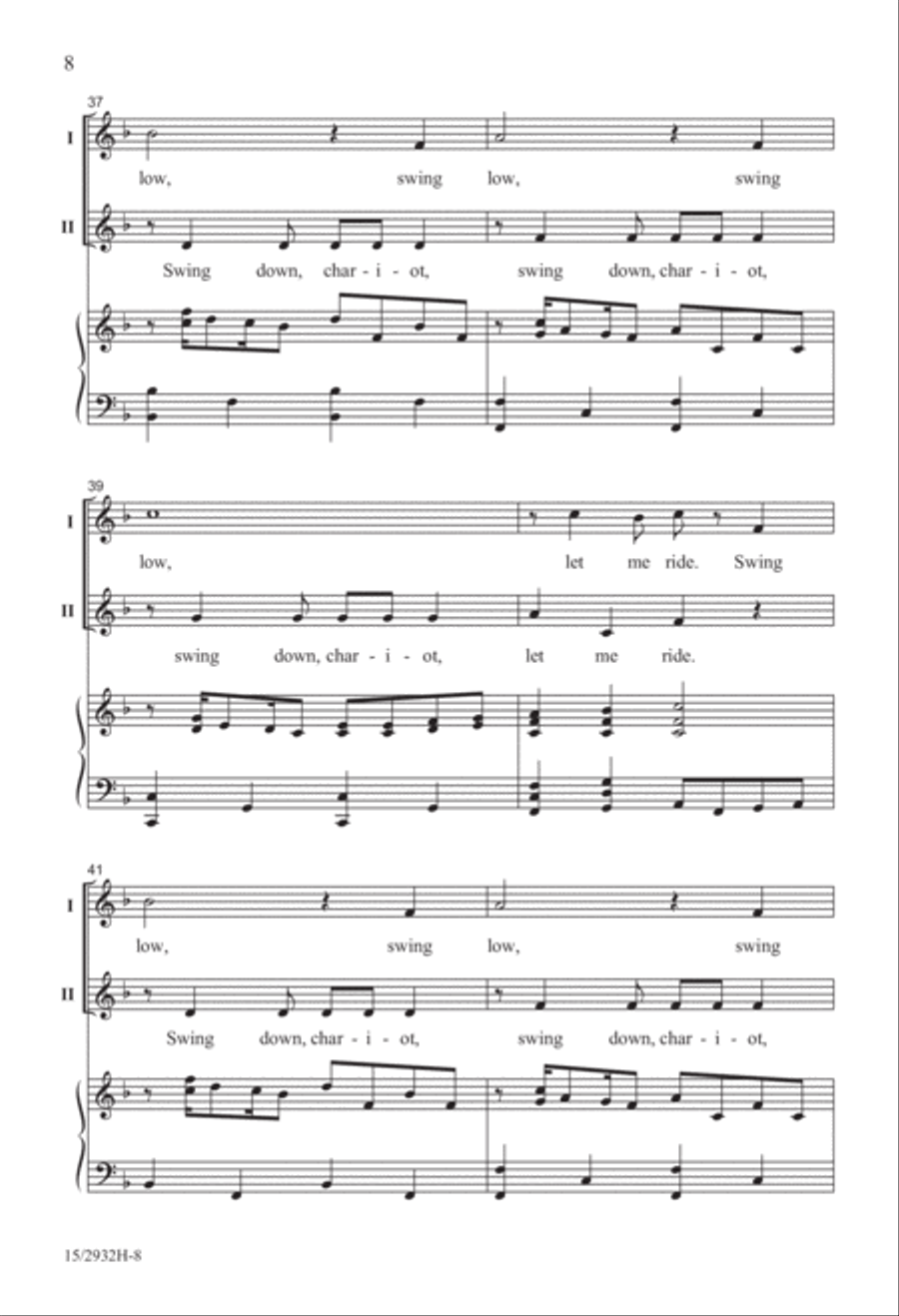 Swing Down, Ezekiel! 2-Part scores gallery preview page 9