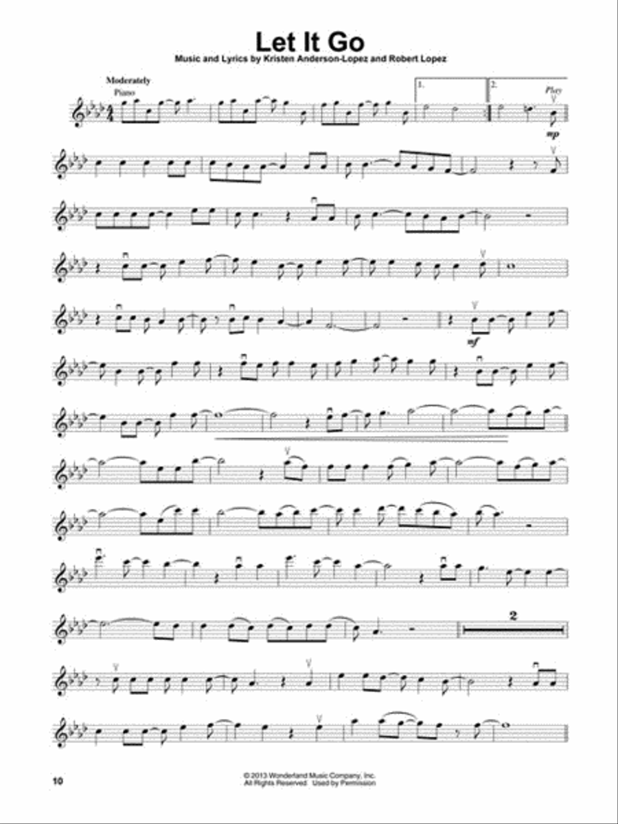 Frozen Violin Solo scores gallery preview page 4