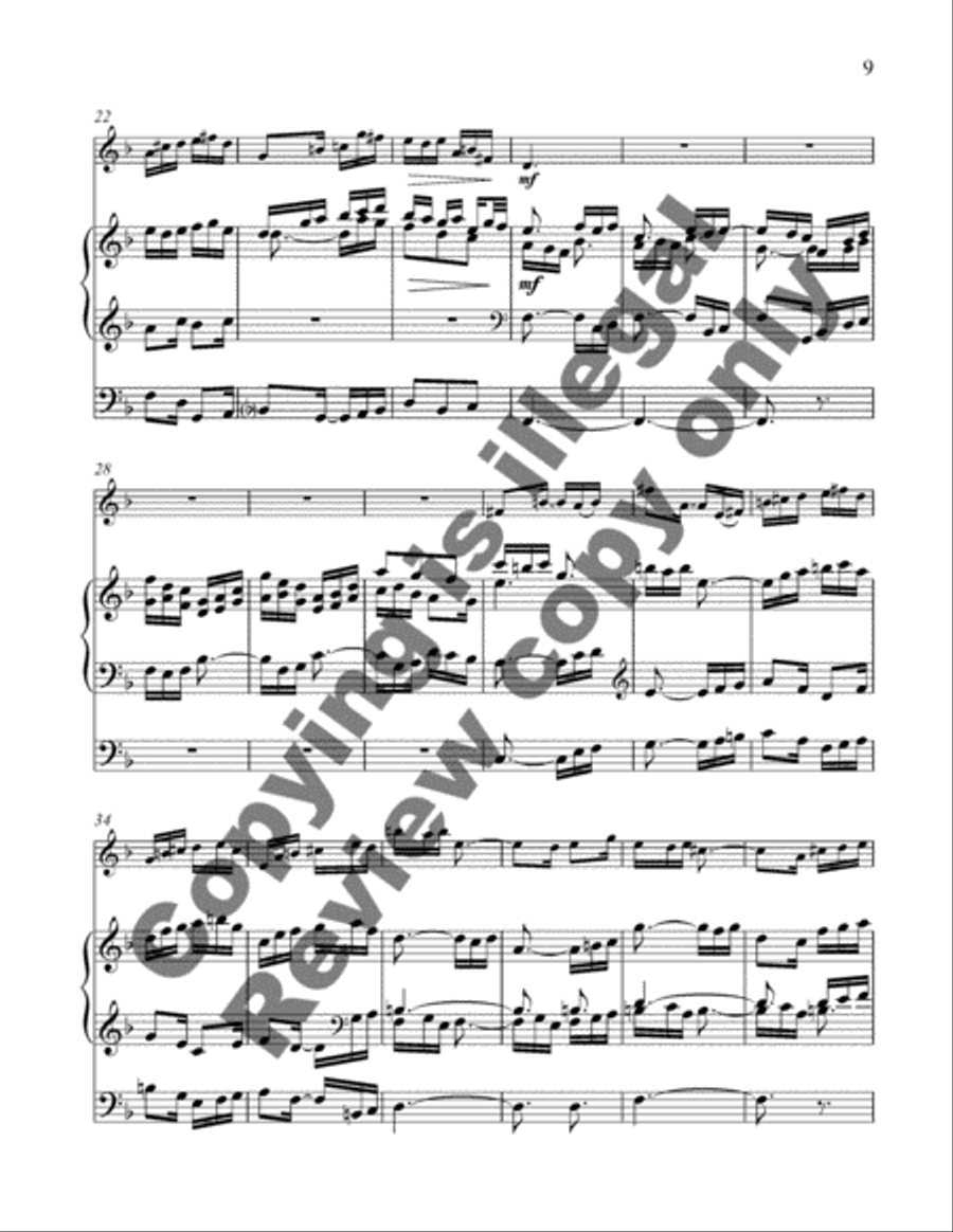 Aria and Fugue Soprano Saxophone scores gallery preview page 10